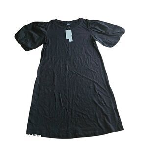 Sanctuary womens Sz XS black puff Sleeves dream state dress